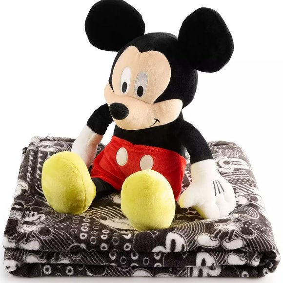 Disney Other - Mickey Mouse Pillow Buddy and Throw Blanket NWT
